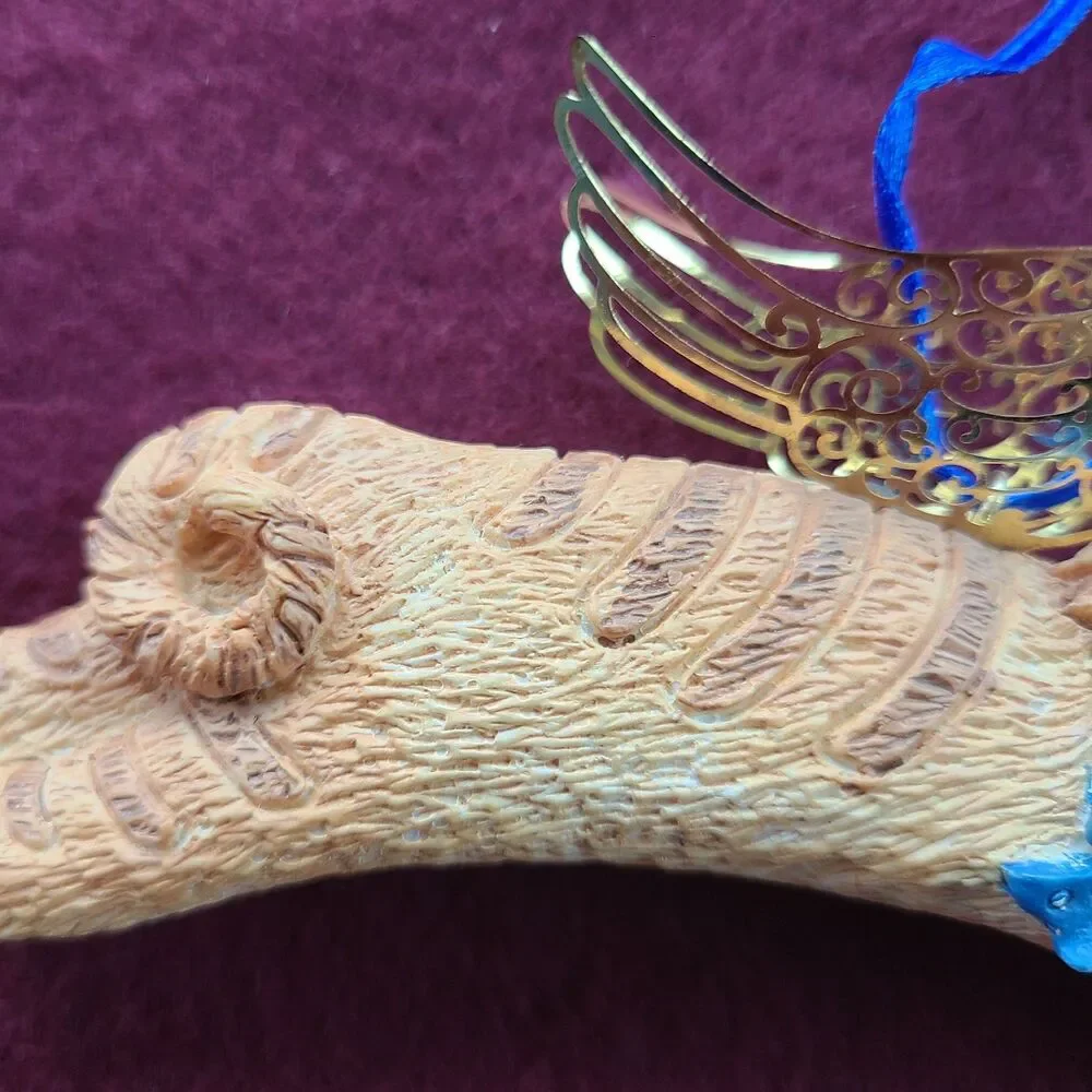 Avon Vintage 1997 Angel Pet Cat Christmas Ornament Cat In Heaven Rainbow Bridge